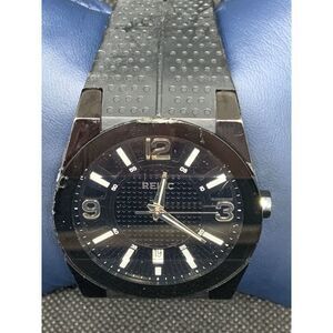 Relic ZR1912 Men's Watch Analog Date Display Round Black Band Strap Arabic Q590